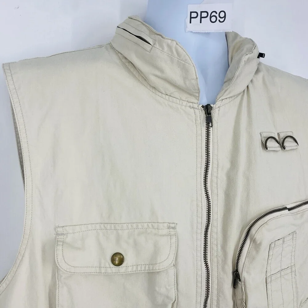 80’s Vintage Banana Republic Safari & Travel Co Cargo Fishing Adventure Vest LG